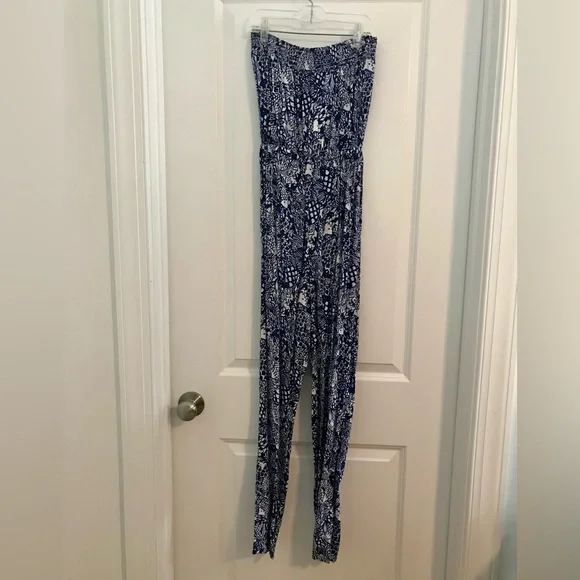 LILLY PULITZER for Target Strapless Jumpsuit in Upstream - Picture 6 of 12